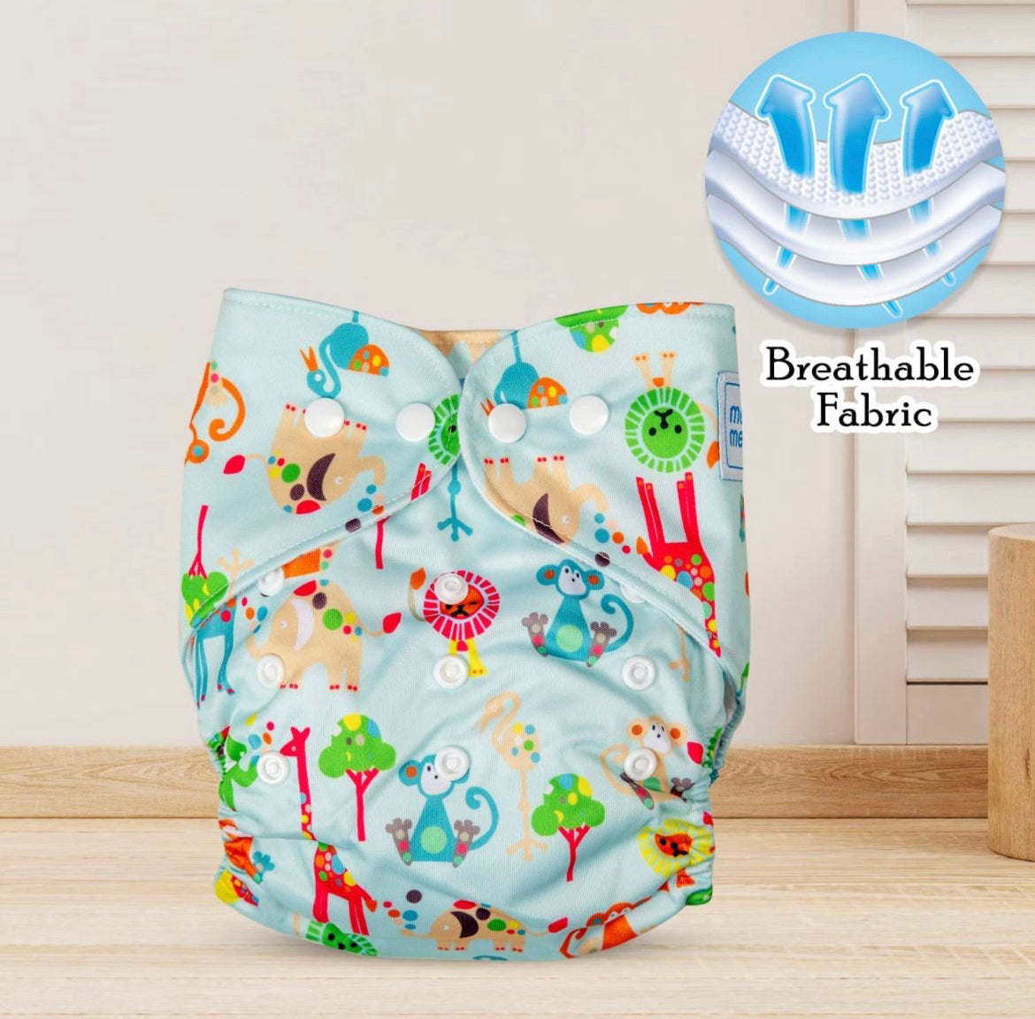 Adjustable Cloth Diaper for Babies| Free size Reusable Washable | (3Months- 3Years)